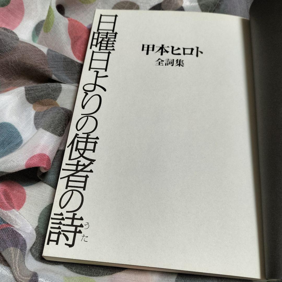 ロックの神様✨日曜日よりの使者の詩 甲本ヒロト全詩集✨2007年初版本G.B.