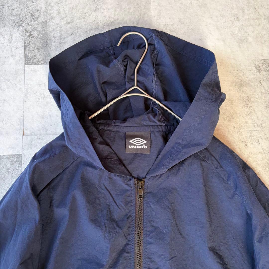 極美品✨古着 UMBRO ナイロンジャケット アノラックパーカー白 ハーフ