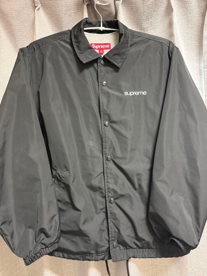 Supreme ブラック コーチジャケット 中古・古着通販】SUPREME (シュプリーム) コーチジャケット Snap Front