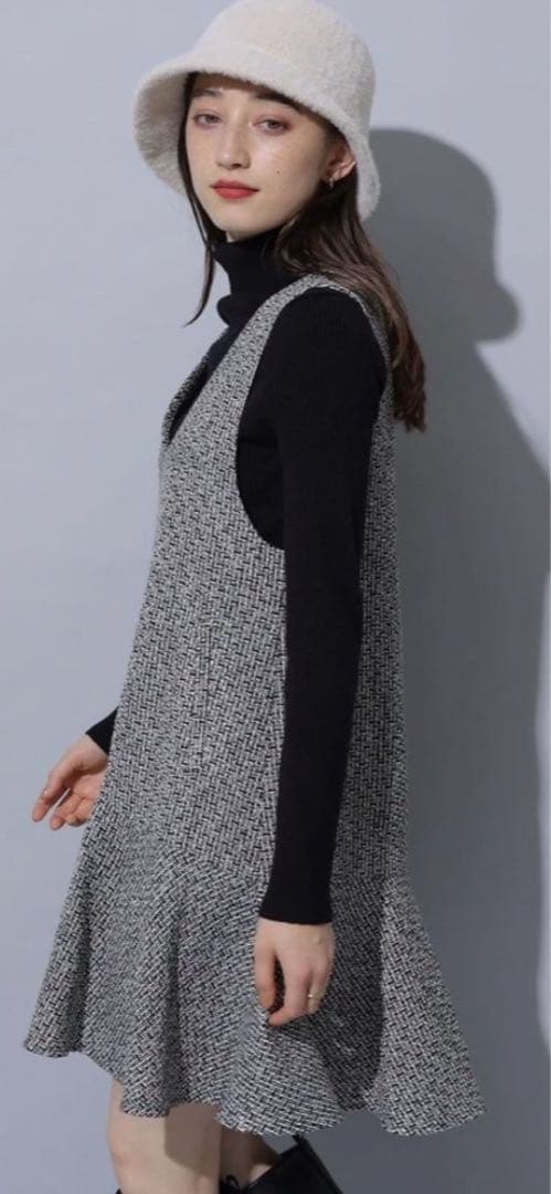 Rirandture フレアヘムジャンスカ ツイード