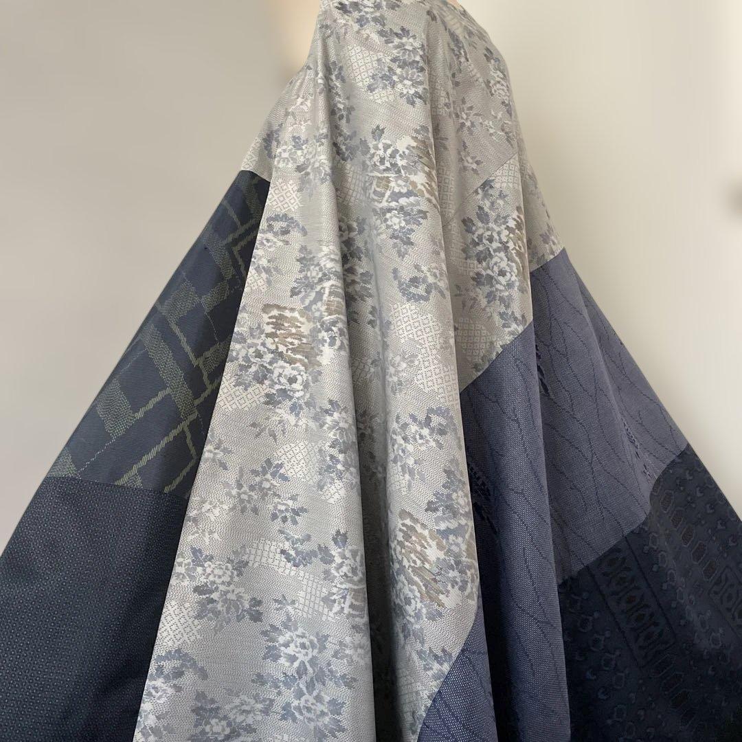 着物ワンピーステントラインマキシ丈《17》大島紬(証紙付きや7マルキ含む)等