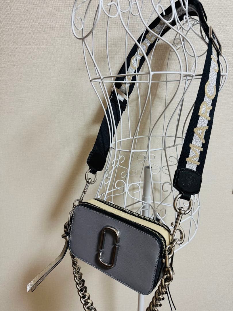 値下ーMARC JACOBS ザ カラーブロック スナップショット➕別売チェーン