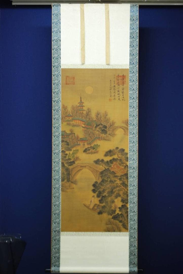 不詳/作者不詳/寒山寺楓橋夜泊/布袋屋掛軸HD-194 - メルカリ