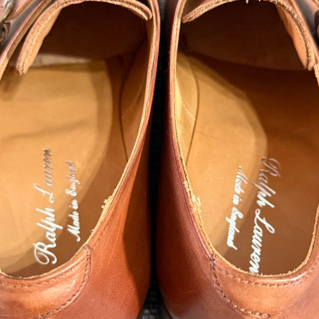 美品　2回使用　英国製 ラルフローレン レザー シューズ 24.0cm 革靴