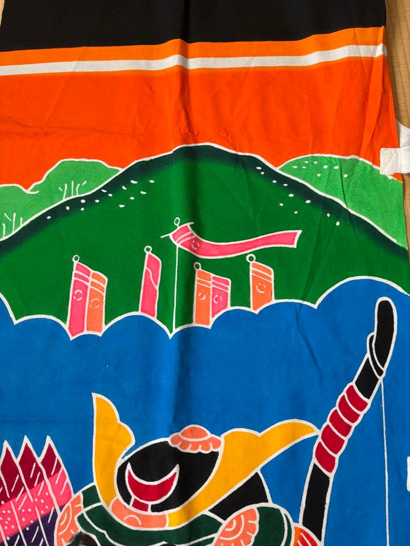 のぼり旗 5人武者 当時物 71✖️750 1－5