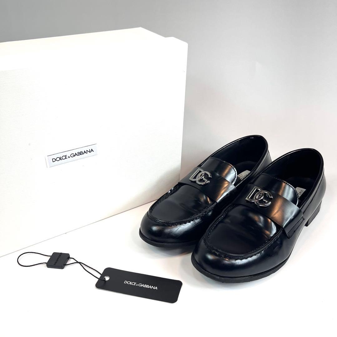 ドルチェ&ガッバーナ DGロゴ ローファー レザー 34 イタリア製 箱付