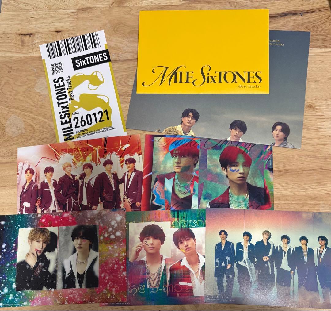 MILESixTONES 特典SixTONES 初回B - メルカリ
