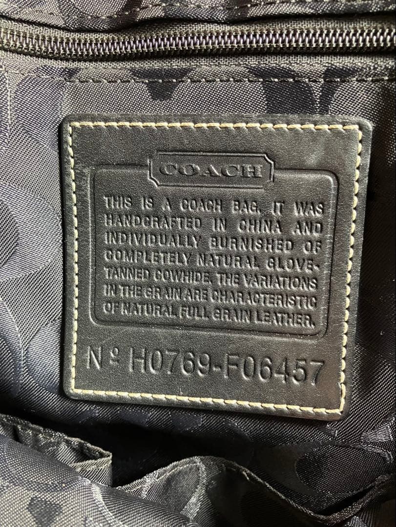 良品!】OLD コーチ ショルダーバッグ ビジネスバッグ 黒 F06457 - メルカリ