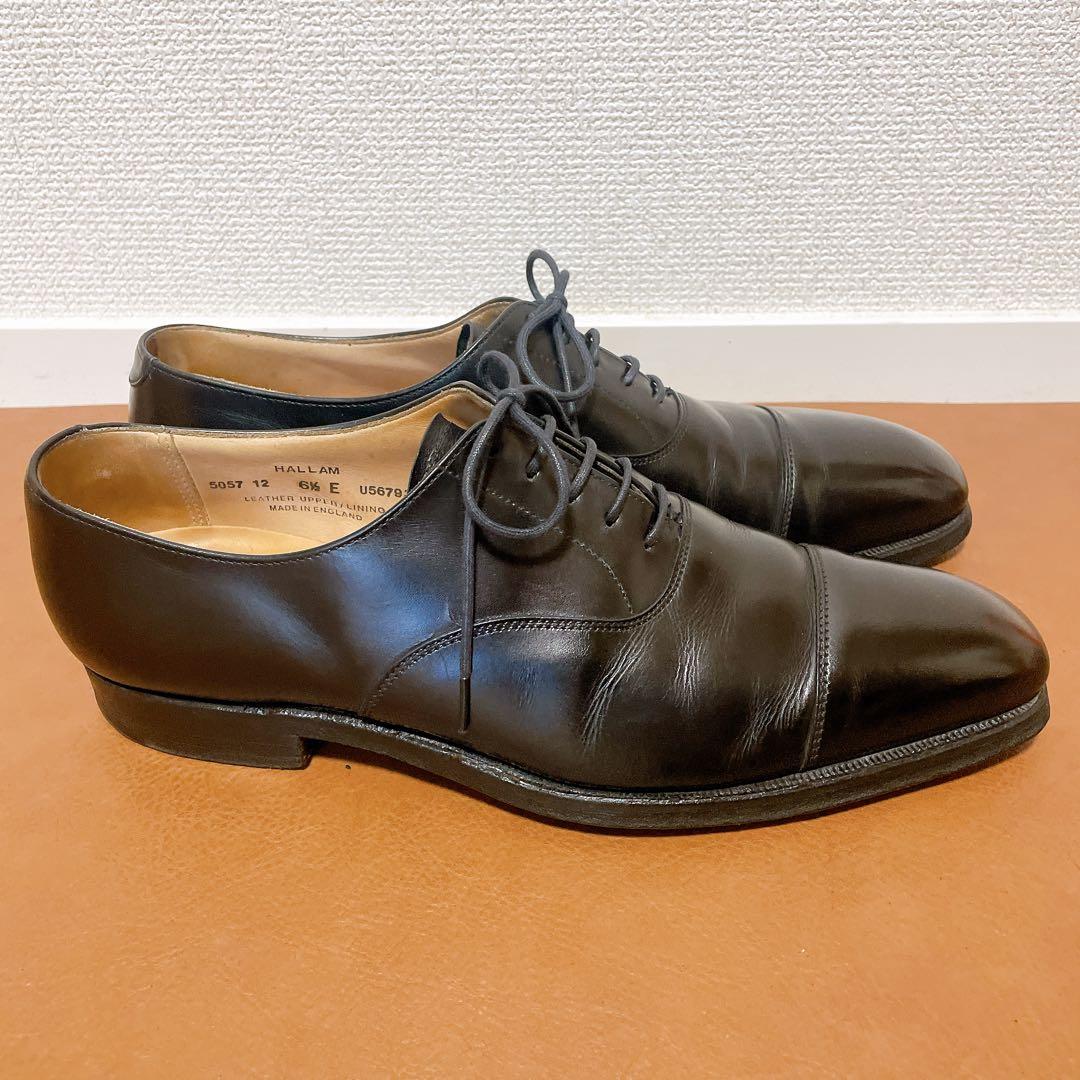 クロケット＆ジョーンズ HALLAM 6.5E ストレートチップ 黒