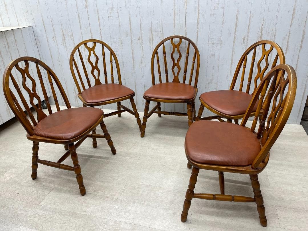 光製作所 ダイニングチェア 5脚 フープバックチェア ウィンザーチャア