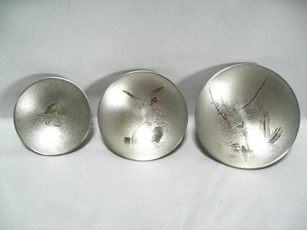 昭和七年度 #艦隊記念 #軍艦金剛 錫盃 #日生堂 #薩摩錫 共箱 旧日本