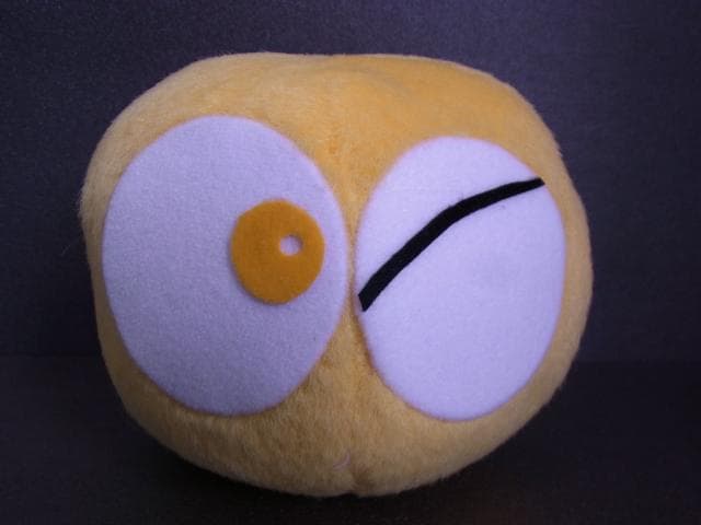 当時物 黄ぷよ ぷよぷよ 元祖ぷよまん本舗 ぬいぐるみ コンパイル 1995