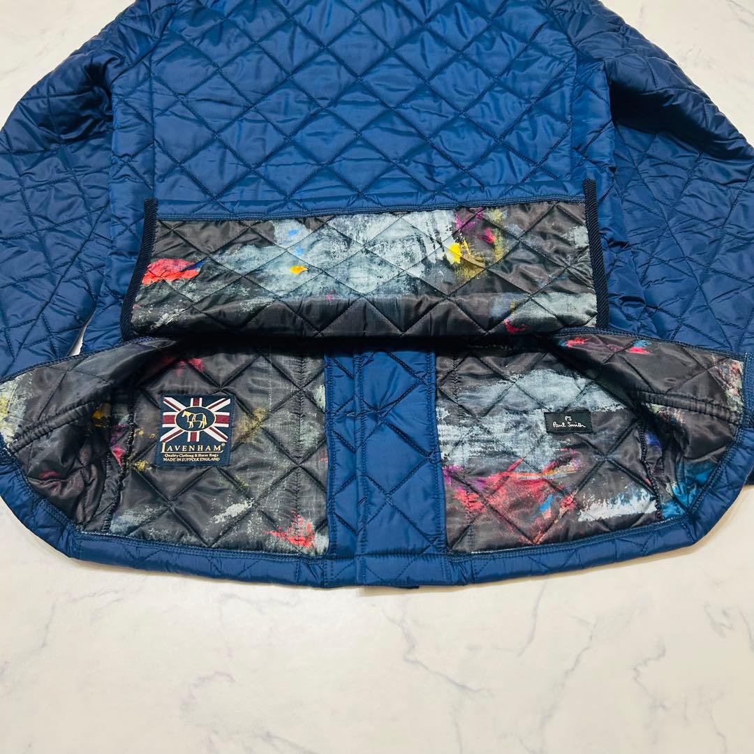 美品】ラベンハム×ポールスミス キルティングジャケット 総柄 2way