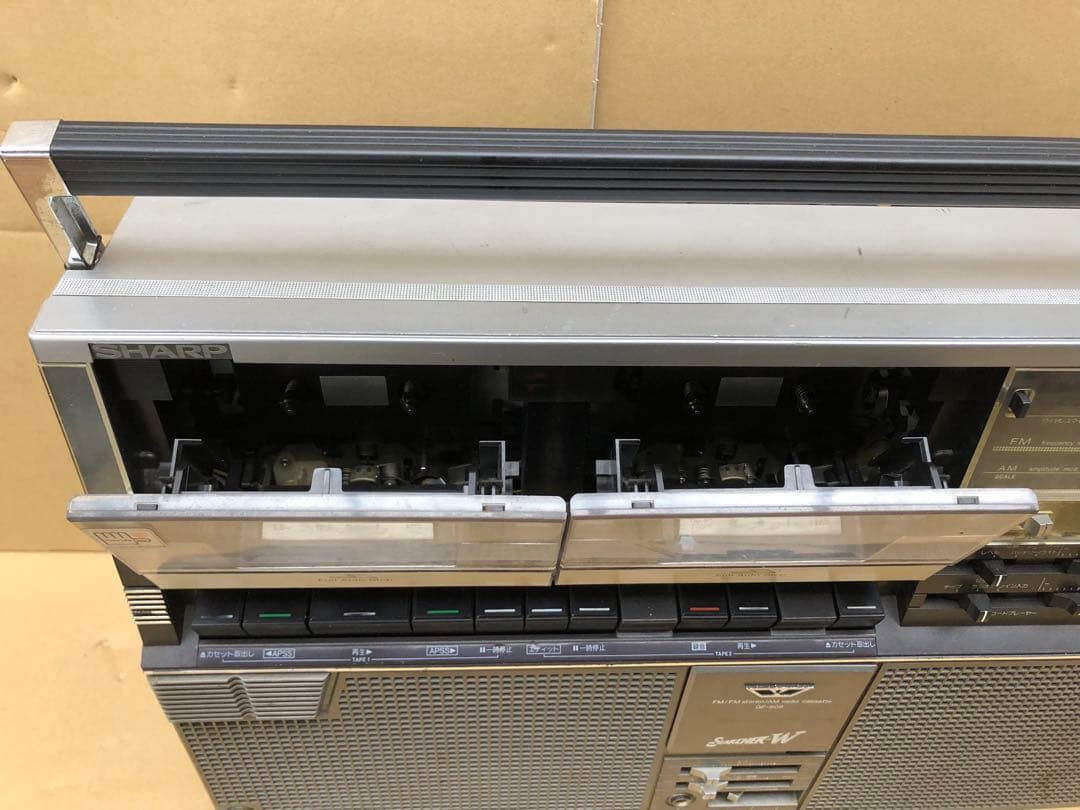 SHARP ザ・サーチャーW GF-808 ラジカセ 年代物(I1) - メルカリ