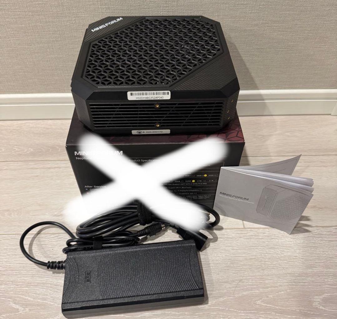 MINISFORUM HX80G RAM 32GB/ SSD 512GB - メルカリ