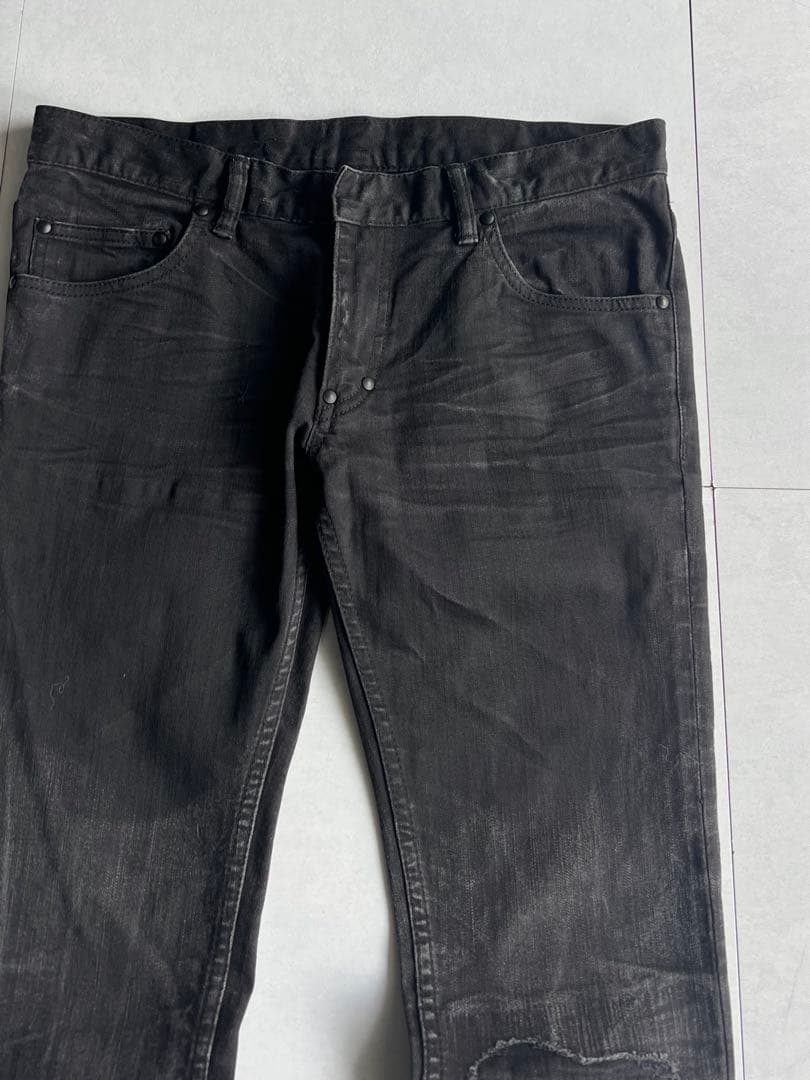 パンツ \"Pledge\" Damaged Slim Denim
