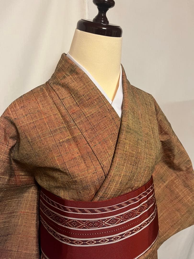 ☘️国宝品☘️【幻の紬】○岐阜県無形文化財【郡上紬】○草木染○本