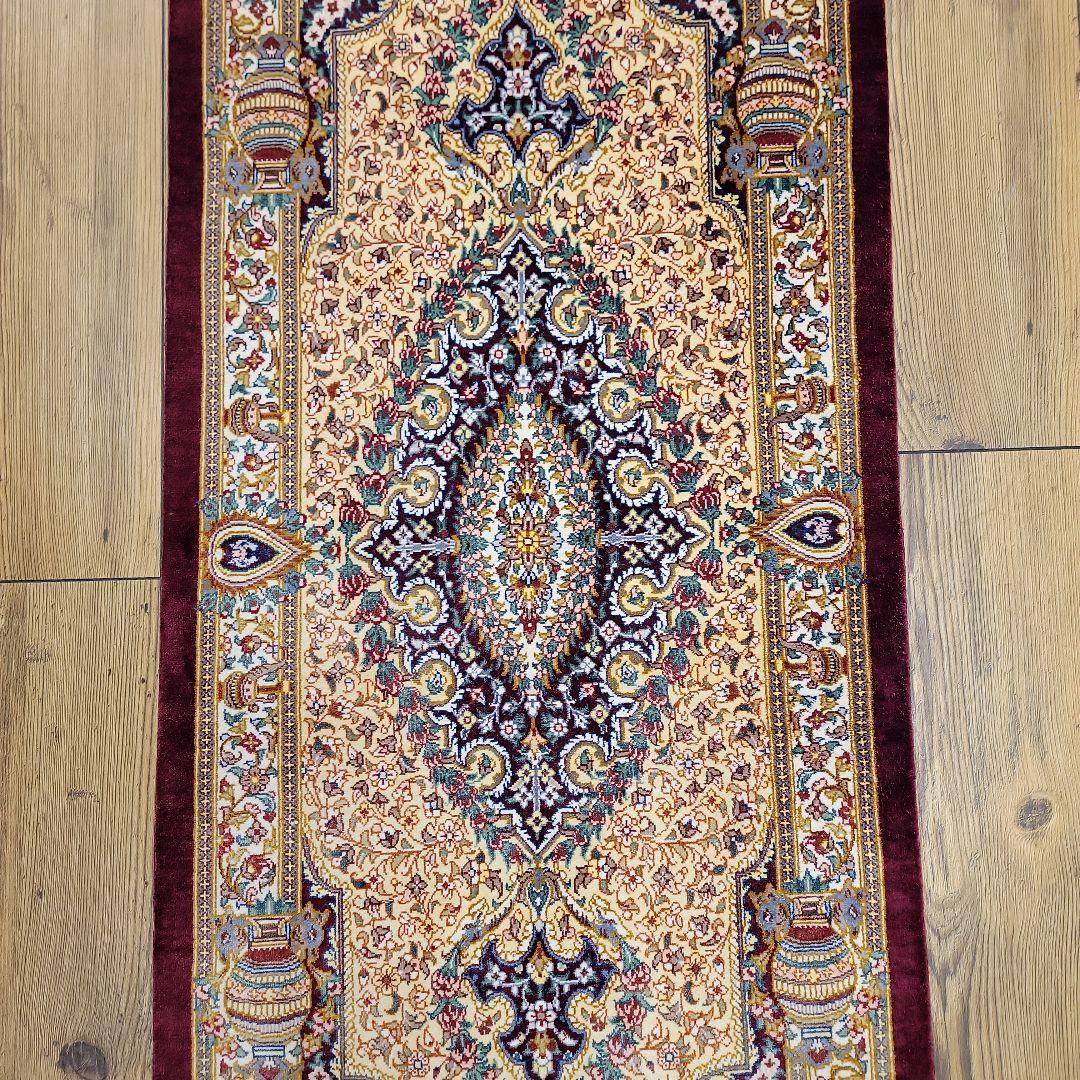 141X48cmクム産廊下敷きタイプマット(942)ギャッベ・ラグ・じゅうたん