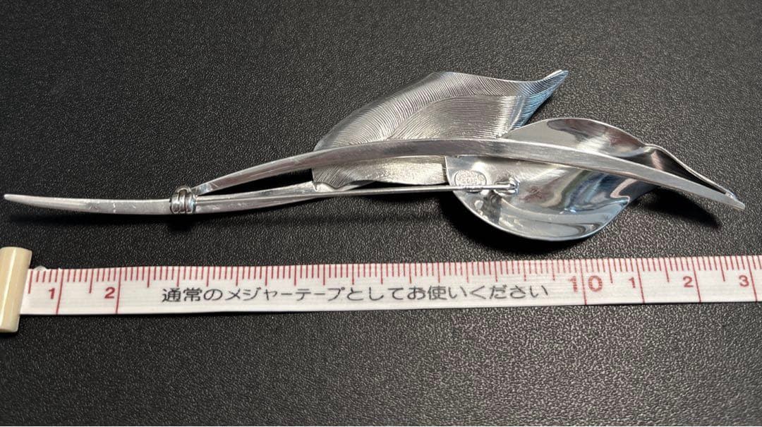 Christian Dior リーフモチーフブローチ SV925 希少