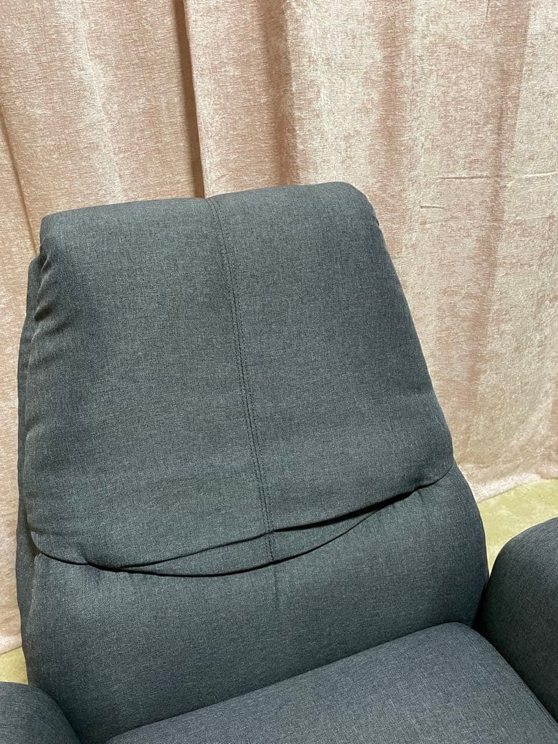 ニトリ 座面 低反発 回転座椅子 Nレスト デニム リクライニングチェア