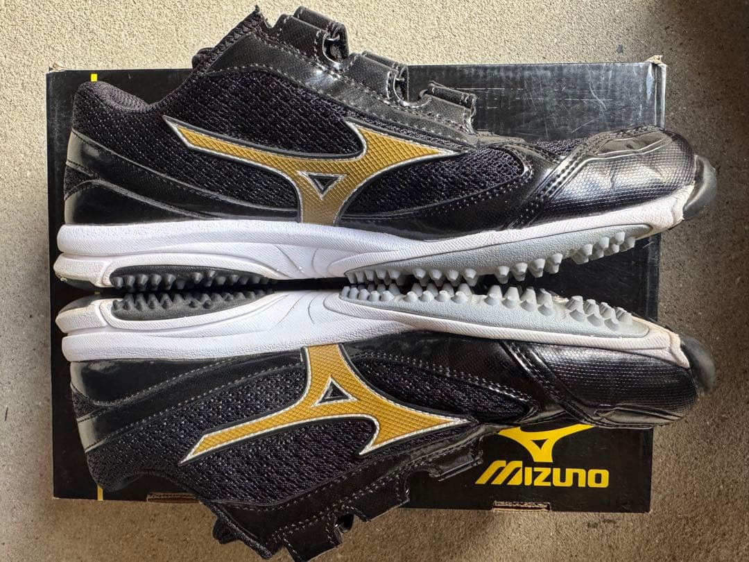 Mizuno Proトレーニングシューズ ブラック/ゴールド - シューズ