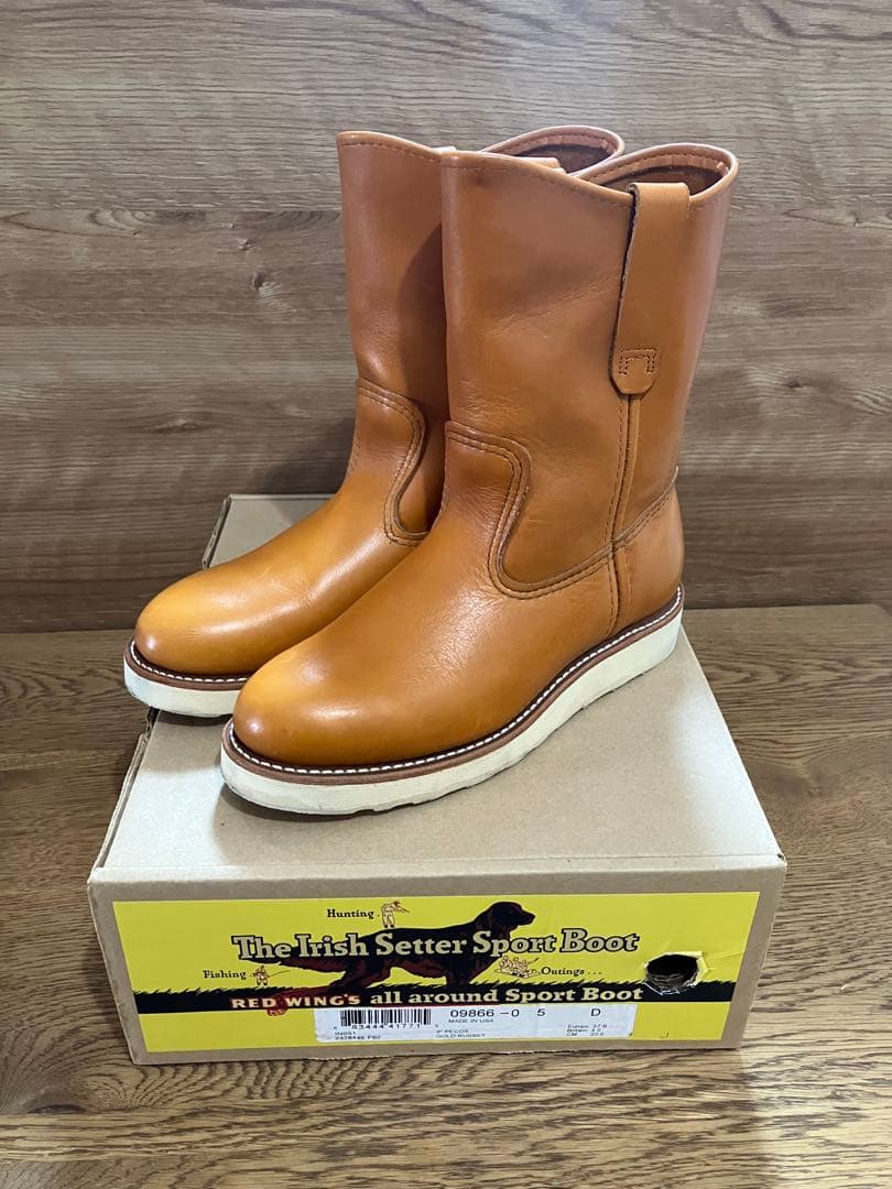 美品　RED WING 9866 アイリシュセッター　箱付き　サイズ:5 D 楽天市場】REDWING レッドウィング IRISH SETTER アイリッシュセッター