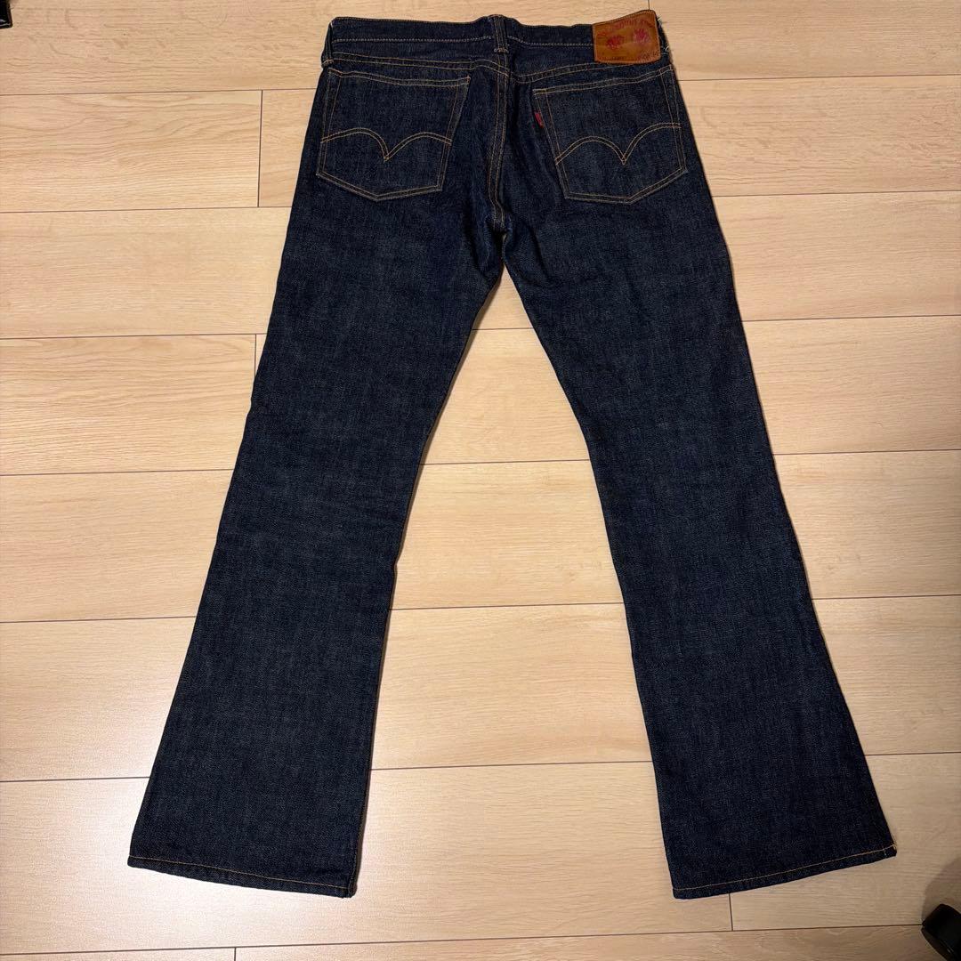 FULLCOUNT セルビッチ 革パッチ ブーツカット フレアデニム 日本製