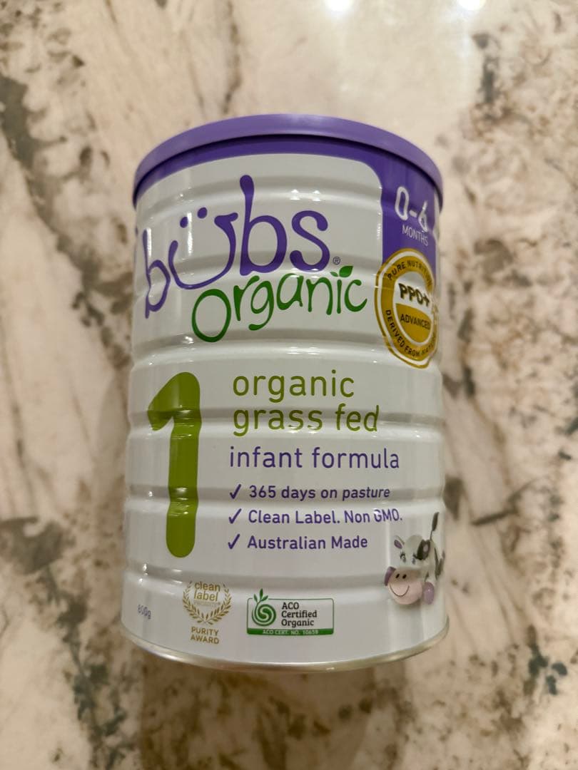bubs Organic 有機グラスフェッド粉ミルク 1 - メルカリ