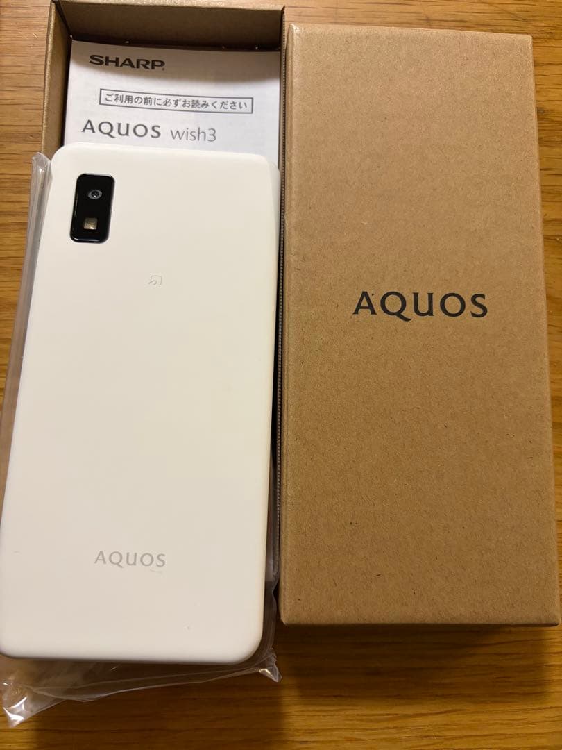 ✴︎新品未使用✴︎AQUOS wish3 SH-M25 ホワイト 本体SIMフリー - メルカリ