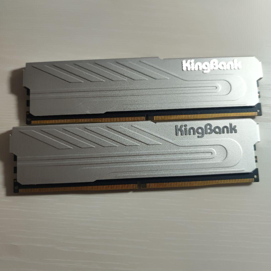 KingBank DDR5 6000MHz 16GB×2 U-DIMM CL36 KINGBANK DDR5 Soarblade Heatsink UDIMM 6000/6400MHz - 16G*2/32G*2