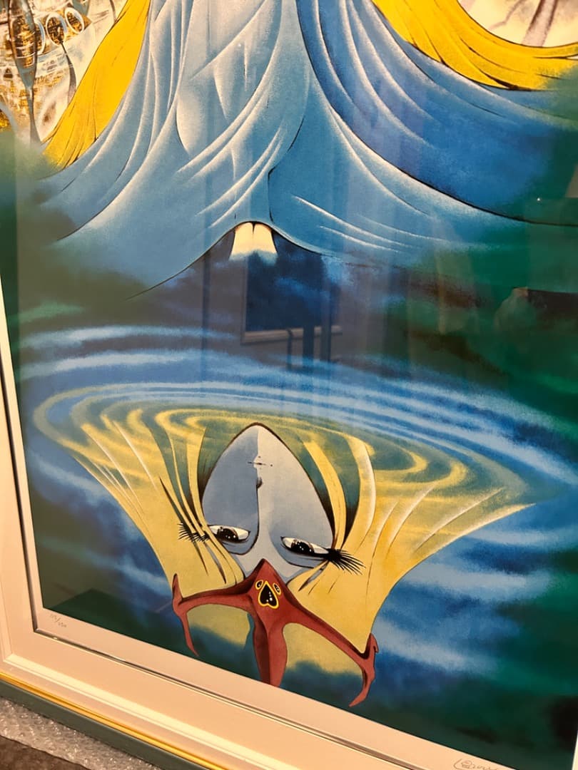 松本零士1000年女王「伝説の環」シルクスクリーン直筆サイン版画 銀河