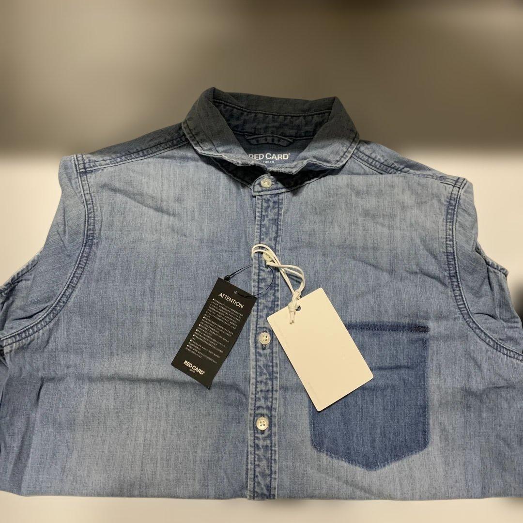 【新品】red card ライトブルー デニムジャケット RED CARD TOKYO（レッドカード トーキョー） デニムジャケット gジャン