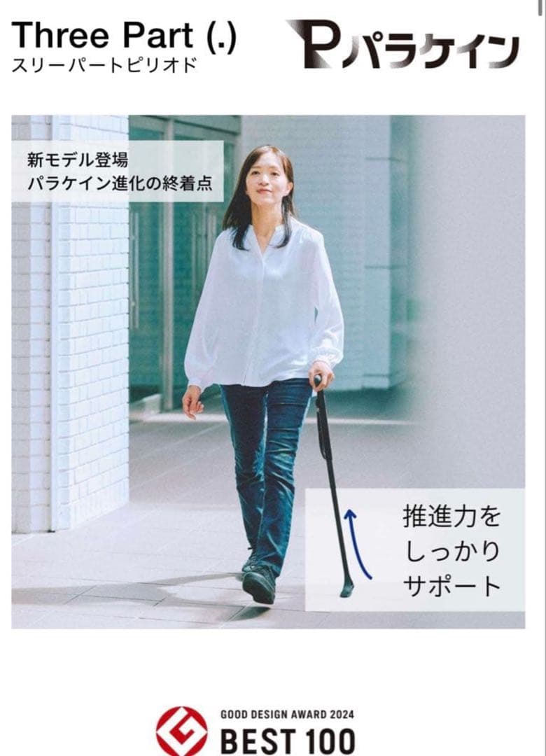 km8541 パラケイン スリーパートピリオドモデル ロングサイズ 杖
