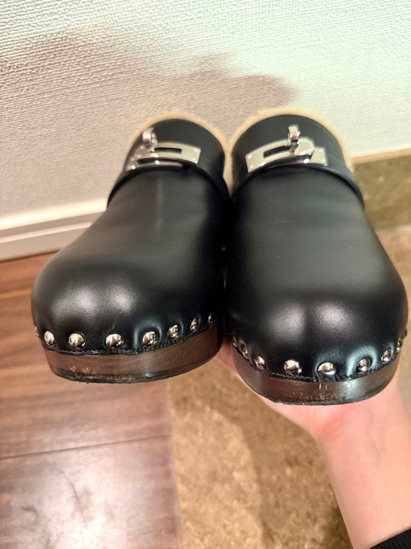 エルメス カルロッタ サボ 37 黒 ブラック - メルカリ