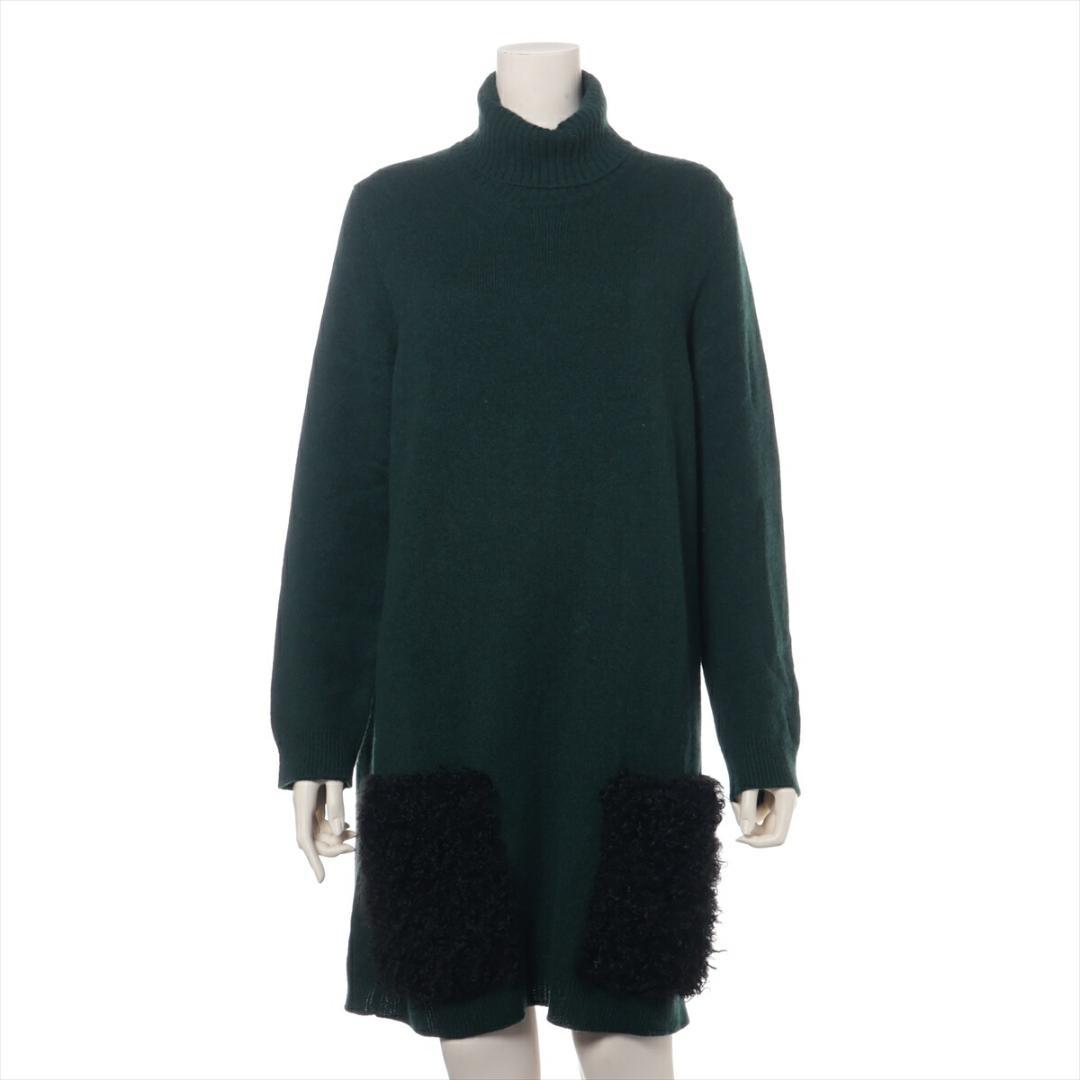 【美品】LV ルイヴィトン　カシミヤ100%　ニット　ハイネック　ワンピース カシミヤ100% カシミア カシミヤ カシミヤワンピース 内モンゴル産