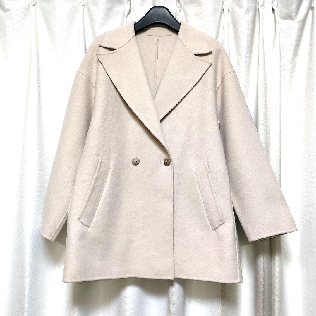 状態良好】ロートレアモン ハーフ ウールリバーコート 38 - メルカリ