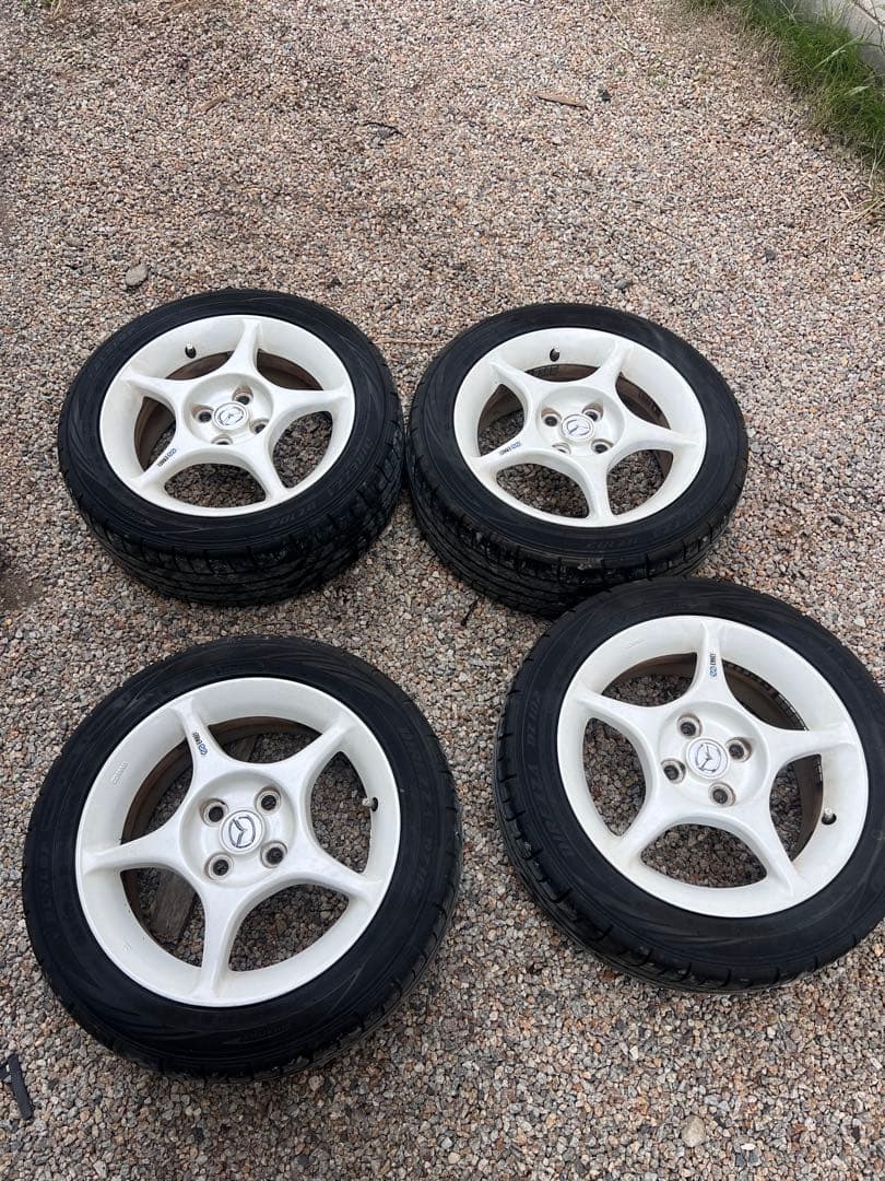 NBロードスター 純正 エンケイ ホイール 15インチ タイヤ dunlop