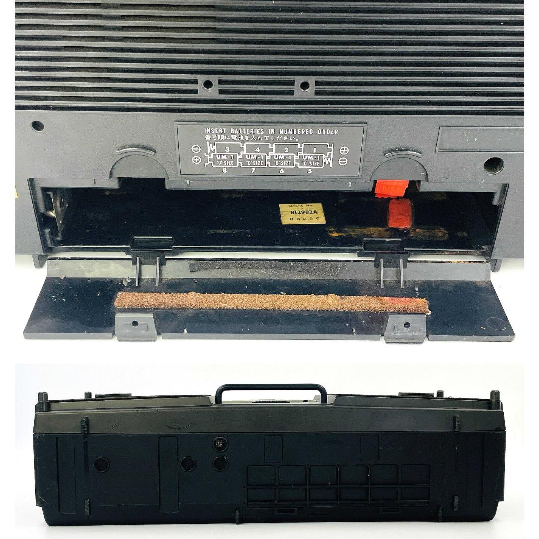 昭和レトロ ナショナル RX-5620 FM/AMラジカセ【動作品ダイヤル欠損