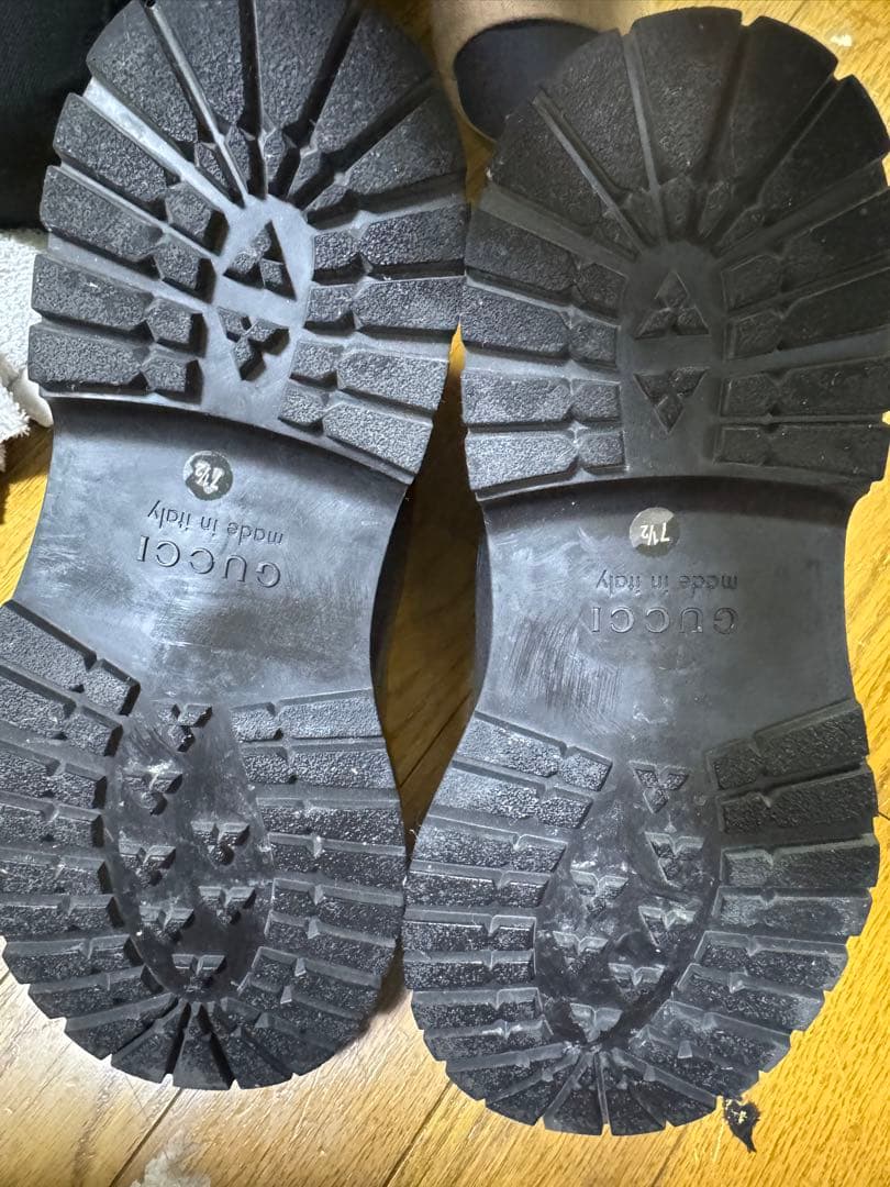 正規品 gucci グッチ サイドゴアブーツ 26.5 27.0 サバト期 - メルカリ