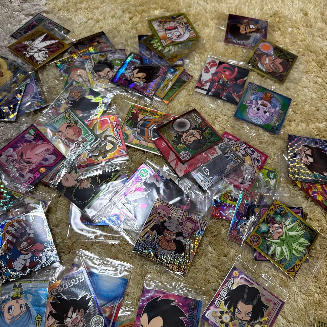 ワンピース、ドラゴンボール 他 ウエハースシール まとめ売り【5473