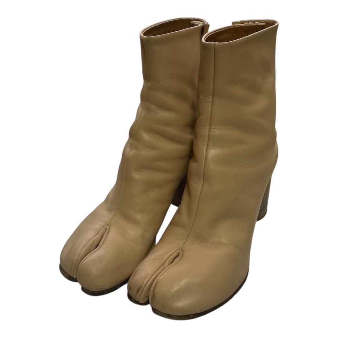 Maison Margiela 足袋アンクルブーツ 37 ベージュ マルジェラ 中古・古着通販】Maison Margiela (メゾンマルジェラ) 足袋ブーツ