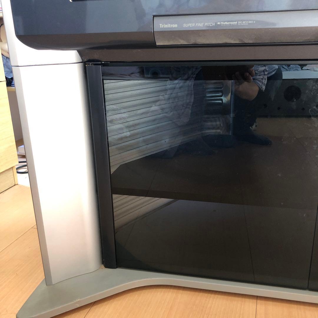 SONY ブラウン管テレビ Wega シルバー〔純正のスタンド付き）業者発送