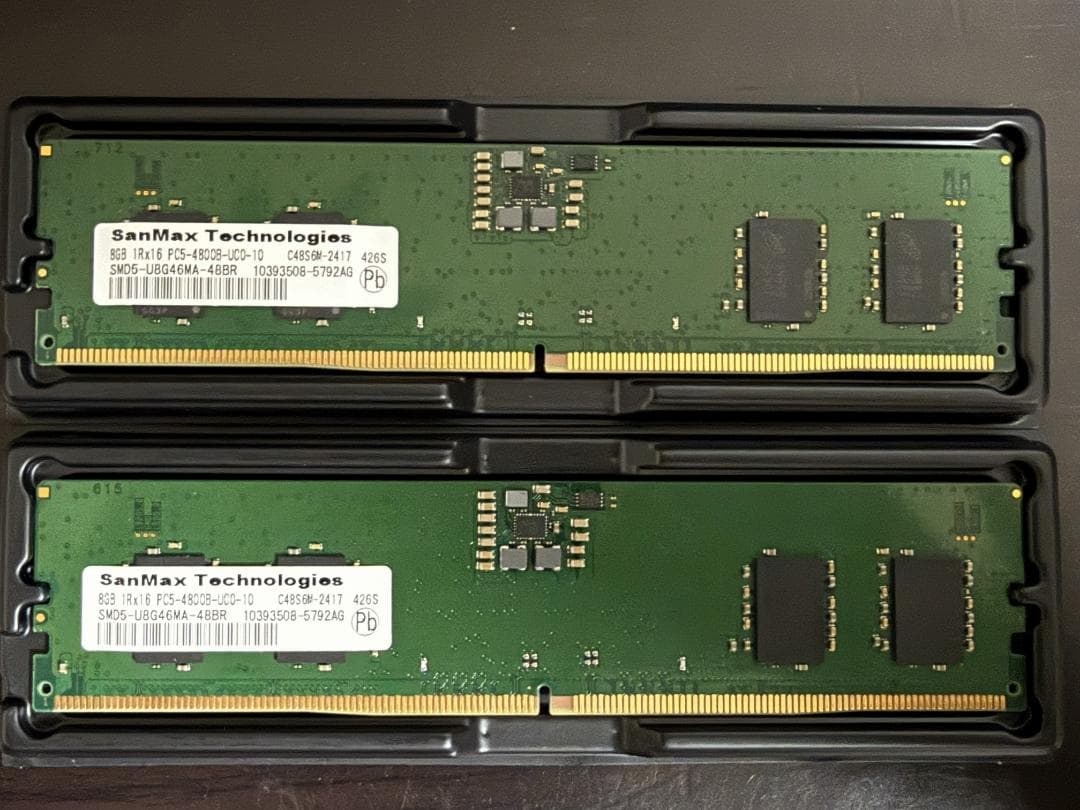 SanMax DDR5-4800 8GB×2枚（16GB）② - メルカリ