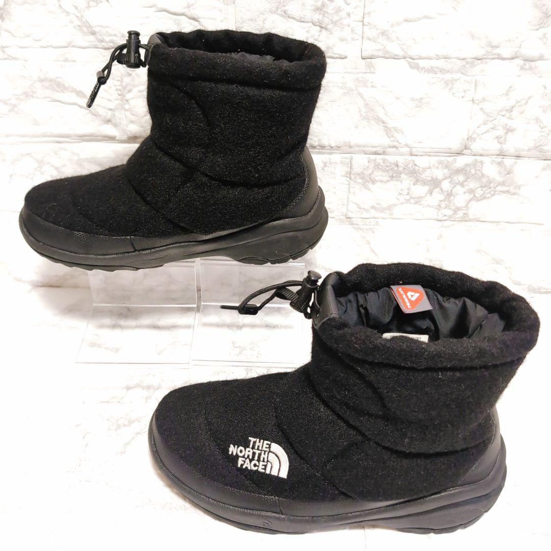 ザノースフェイス NF51592 ヌプシ ブーティーブーツ ウール 黒 23cm