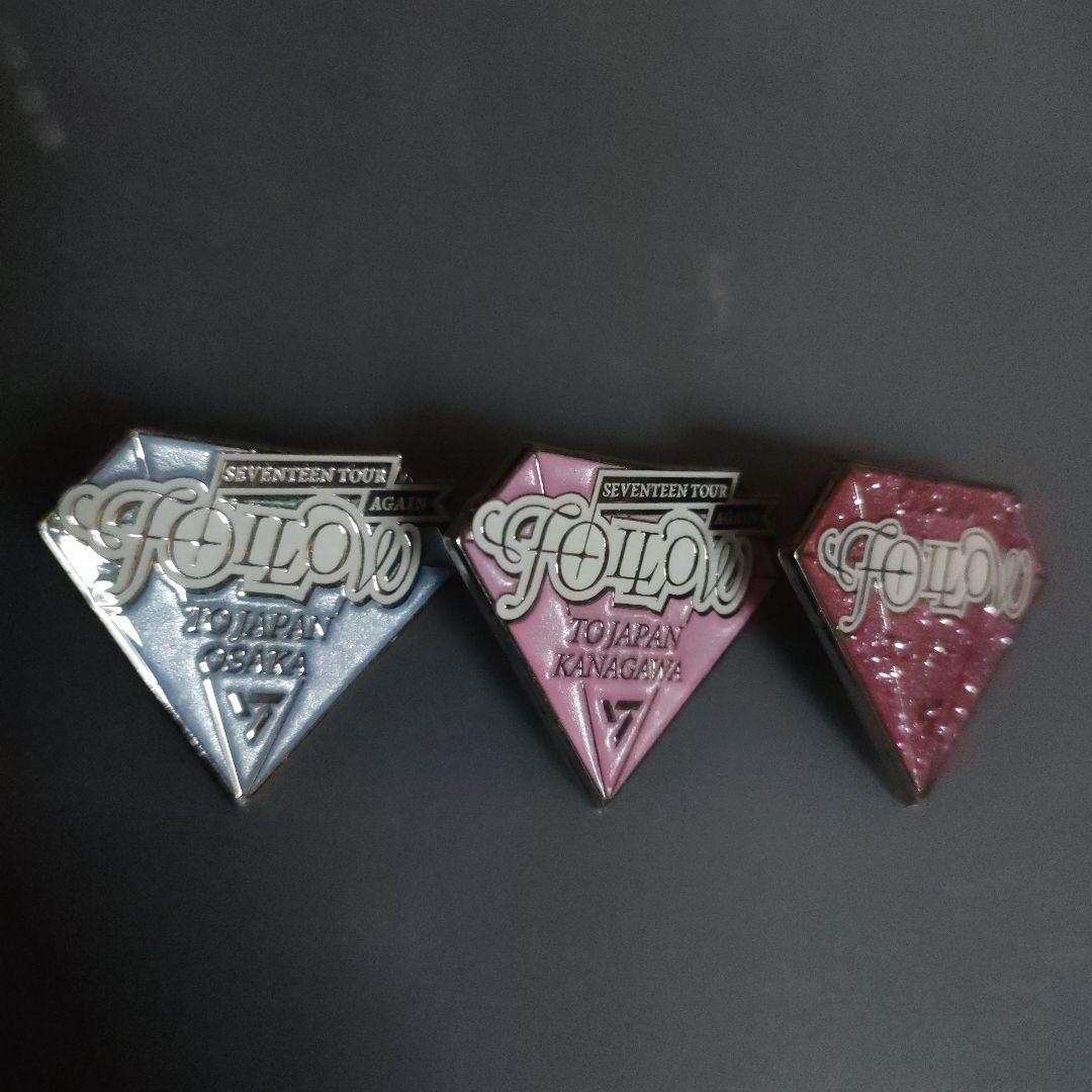 SEVENTEEN FOLLOW TOUR AGAIN ピンバッジ 3点 - メルカリ