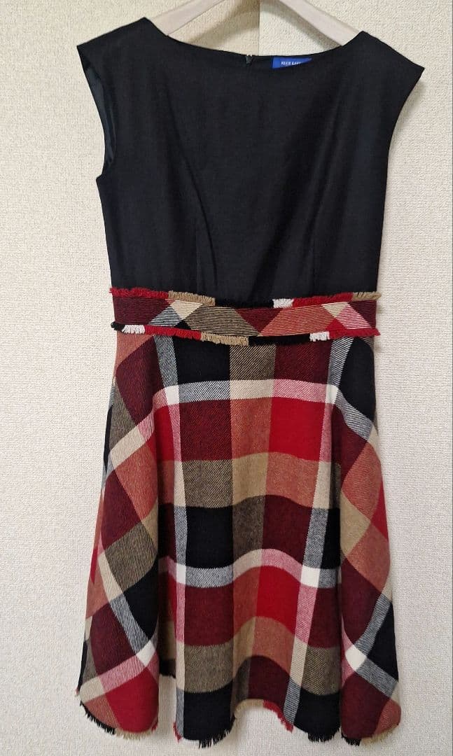 BURBERRY BLUE LABEL ノースリーブワンピース 38 BURBERRY BLUE LABEL