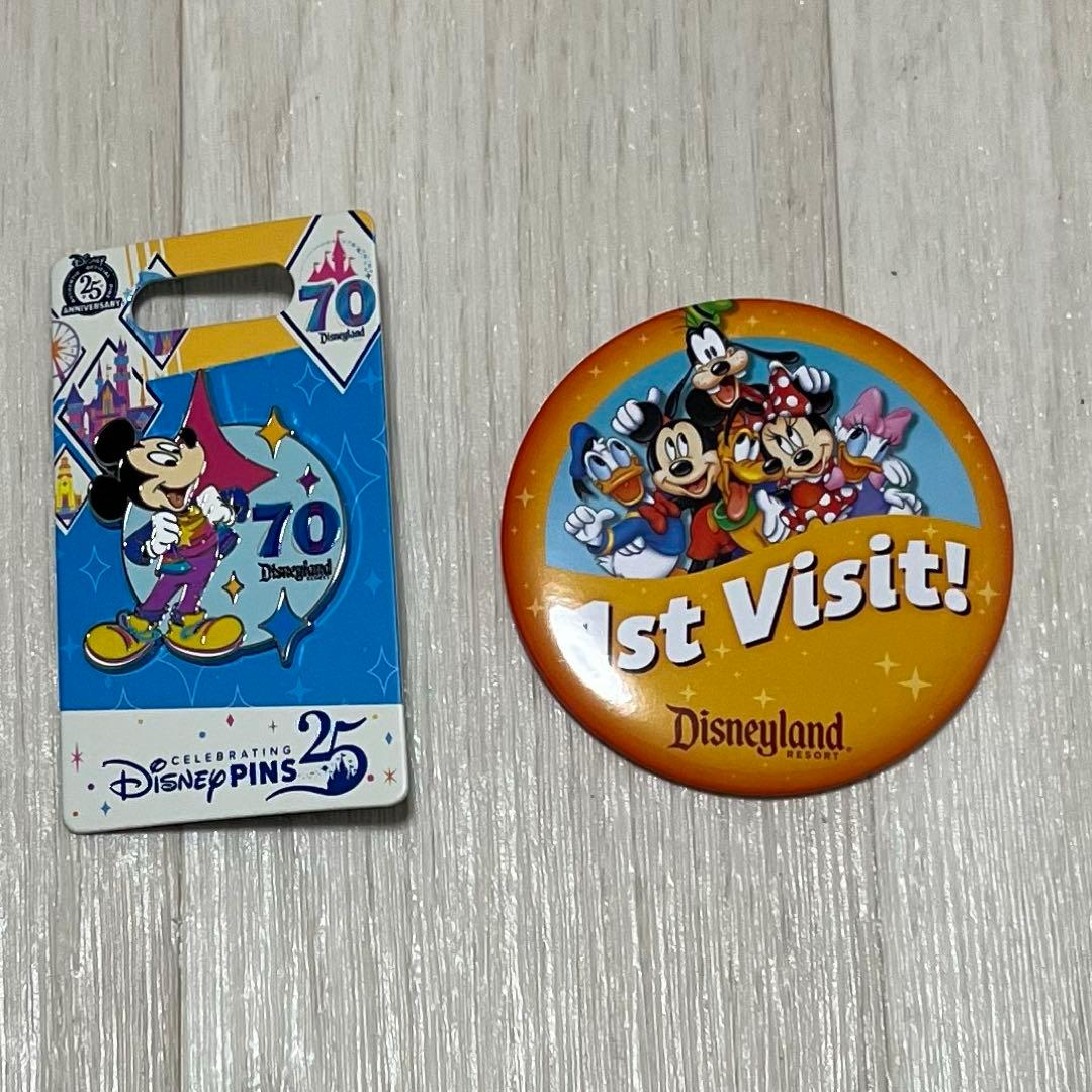 アナハイム限定】カリフォルニアディズニー 70周年 ピンバッジ