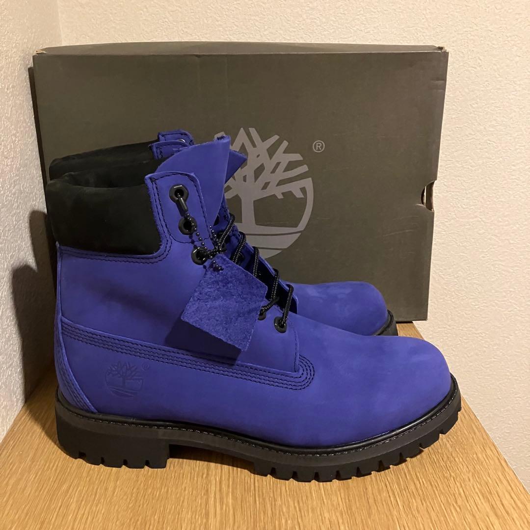 ✨新品✨　Timberland 6インチ　プレミアムブーツ 25.5cm ブルー