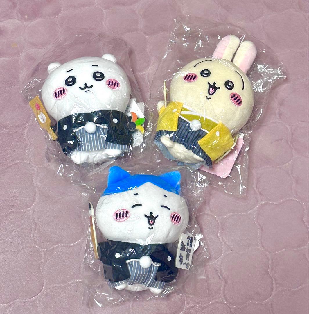 ちいかわ】お正月 ぽてたまぬいぐるみ ちいかわ ハチワレ うさぎ