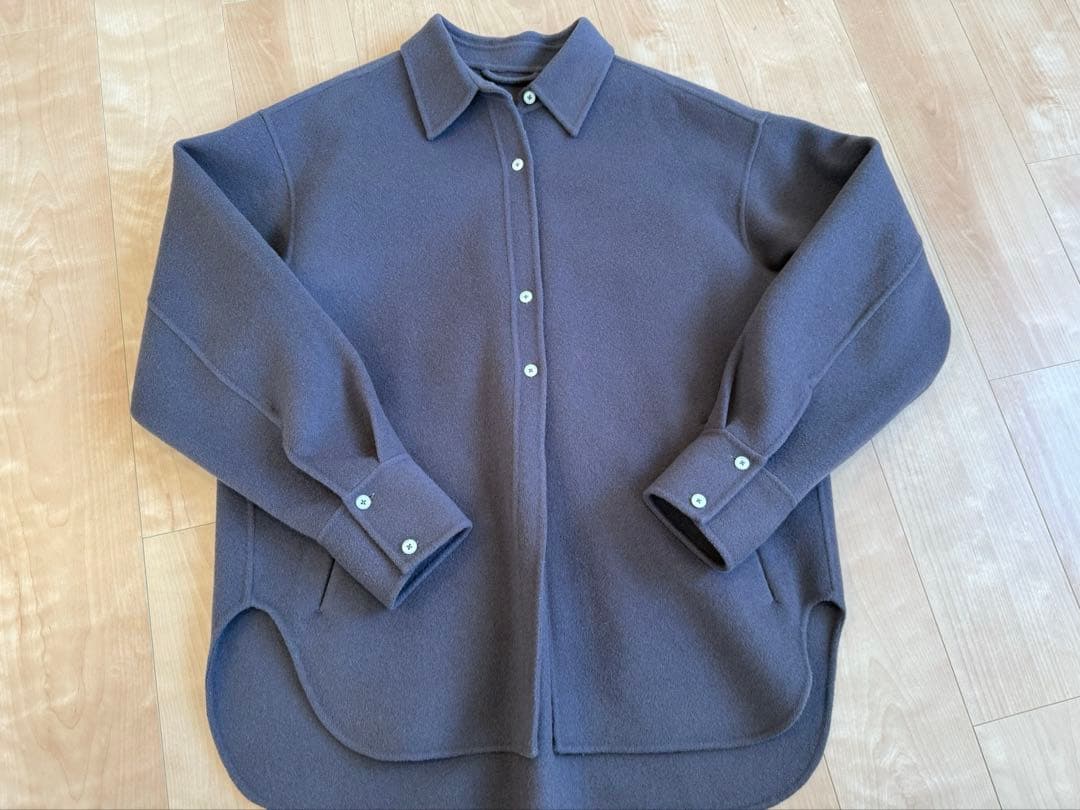 TODAYFULウールシャツジャケット スカイブルー36サイズ - メルカリ